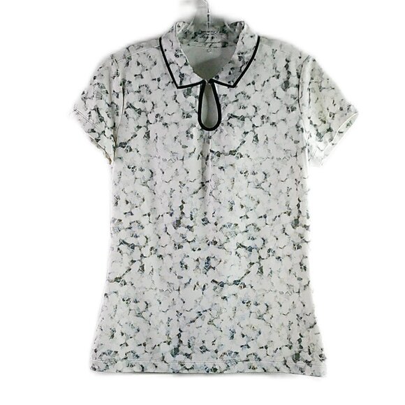 Nike Golf - White/Black Short Sleeve Dri Fit Shirt - Small - Picture 1 of 6